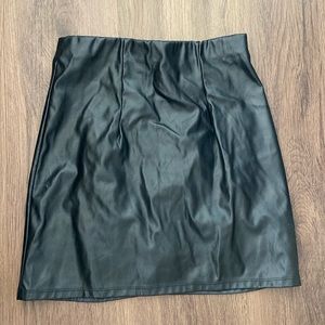 ASOS black pleather style skirt